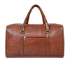 PulseBags Brown Leather Duffle Bag for Stylish Travel and Weekend Getaways