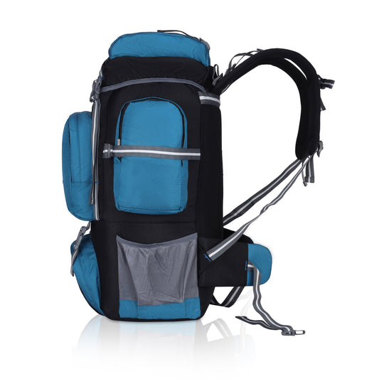 Pulse 75 Litre Trekking Backpack | Large Capacity Hiking & Camping Bag with Hip Belt, Padded Back Support & Water Bottle Pocket | Travel & Mountaineering Backpack