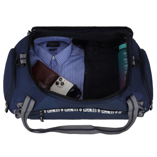 Pulse Large Travel Duffel Bag for Men & Women | 23 Inch Gym & Weekend Travel Bag with Detachable Shoulder Strap, Spacious Main Compartment & Quick Access Pockets