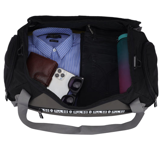 Pulse Large Travel Duffel Bag for Men & Women | 23 Inch Gym & Weekend Travel Bag with Detachable Shoulder Strap, Spacious Main Compartment & Quick Access Pockets