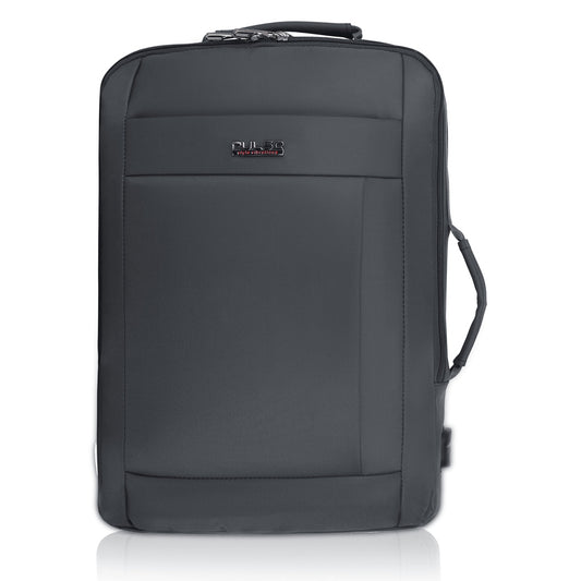 Pulse Premium Laptop Backpack for Men & Women – 18 Inch Travel Backpack with Padded Laptop Compartment, USB Charging Port, Ergonomic Back Support & Multiple Compartments