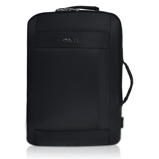 Pulse Premium Laptop Backpack for Men & Women – 18 Inch Travel Backpack with Padded Laptop Compartment, USB Charging Port, Ergonomic Back Support & Multiple Compartments