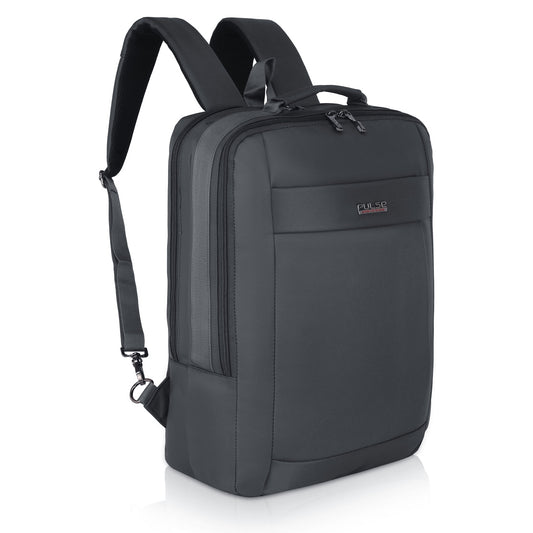 Pulse Premium Laptop Backpack for Men & Women – 18 Inch Travel Backpack with Padded Laptop Compartment, USB Charging Port, Ergonomic Back Support & Multiple Compartments