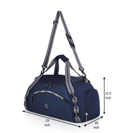 Pulse Large Travel Duffel Bag for Men & Women | 23 Inch Gym & Weekend Travel Bag with Detachable Shoulder Strap, Spacious Main Compartment & Quick Access Pockets