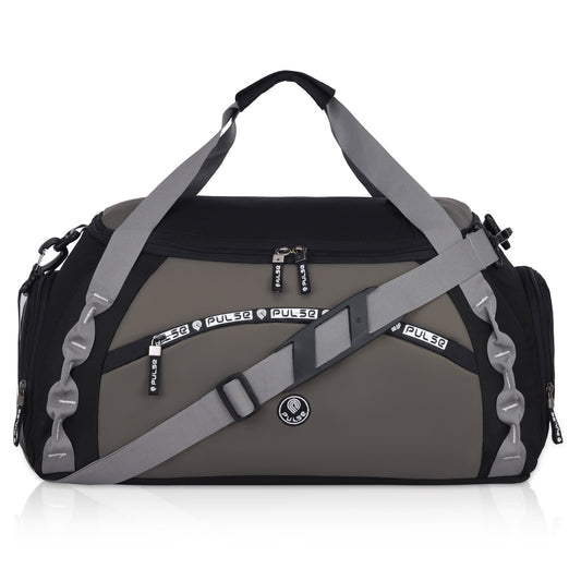 Pulse Large Travel Duffel Bag for Men & Women | 23 Inch Gym & Weekend Travel Bag with Detachable Shoulder Strap, Spacious Main Compartment & Quick Access Pockets
