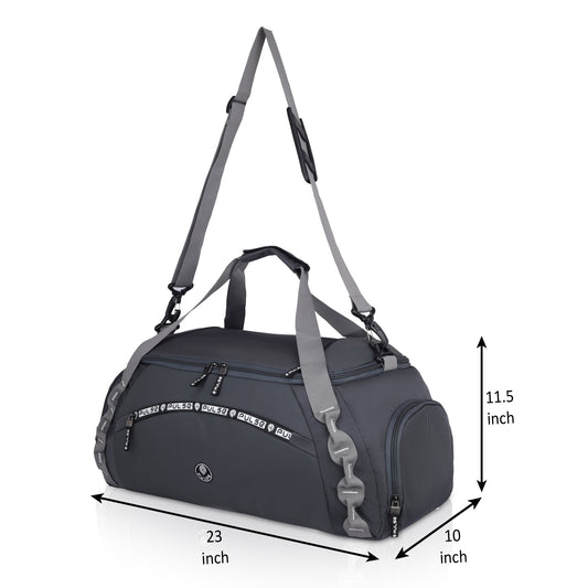 Pulse Large Travel Duffel Bag for Men & Women | 23 Inch Gym & Weekend Travel Bag with Detachable Shoulder Strap, Spacious Main Compartment & Quick Access Pockets
