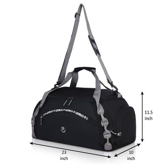 Pulse Large Travel Duffel Bag for Men & Women | 23 Inch Gym & Weekend Travel Bag with Detachable Shoulder Strap, Spacious Main Compartment & Quick Access Pockets