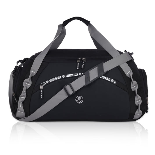 Pulse Large Travel Duffel Bag for Men & Women | 23 Inch Gym & Weekend Travel Bag with Detachable Shoulder Strap, Spacious Main Compartment & Quick Access Pockets
