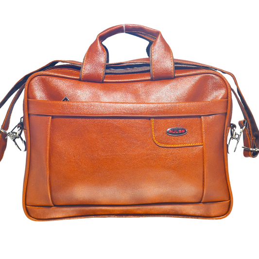 Pulse Premium Leatherette Laptop Office Bag – Elegant & Durable MN-1103 - Pulse Bags