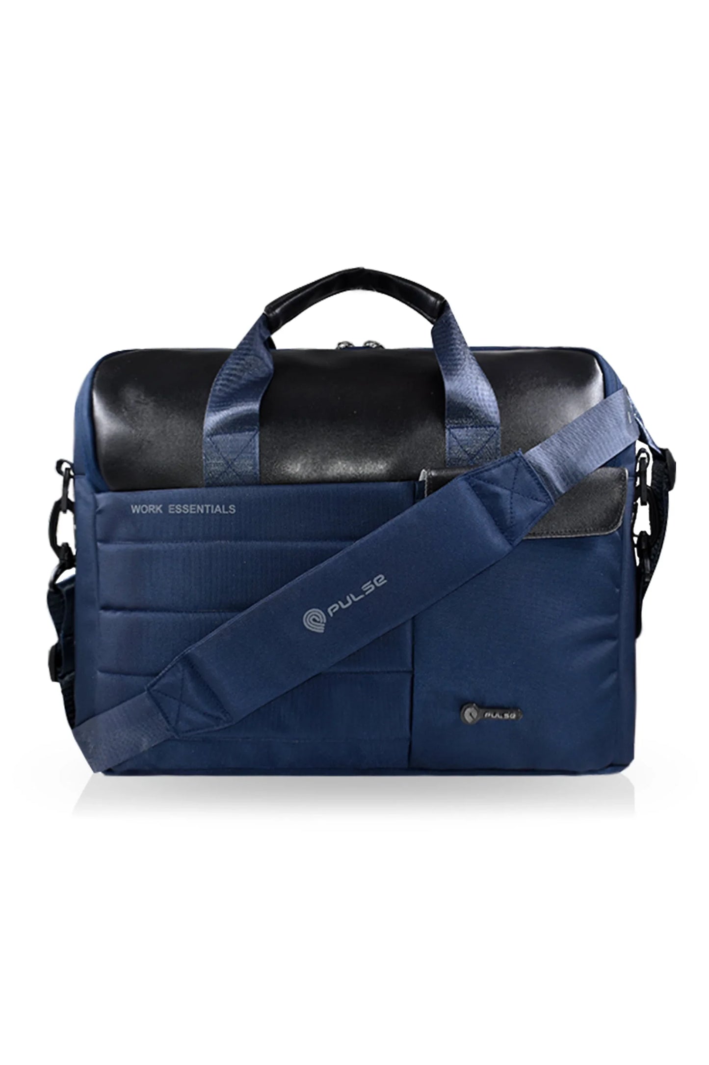 pulse 16 inch laptop messenger bag for men – water resistant office shoulder bag with dedicated laptop compartment - pulse  bags