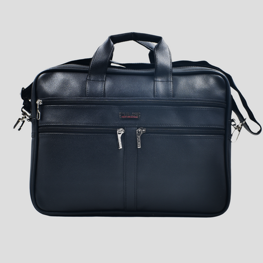 Premium Leather Office File Bag – Tan Brown MN - 1014 - Pulse Bags
