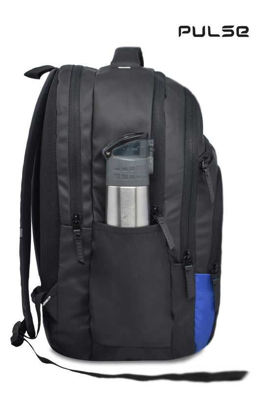 Pulse Premium Laptop Backpack for Men & Women | 19 Inch Travel & College Bag with Laptop Compartment, Dual Zipper, Multi Pocket, Bottle Holder