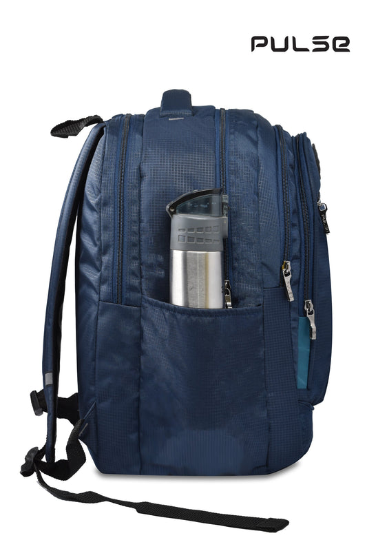 Pulse Laptop Backpack for Men & Women | 18 Inch College & Office Bag with Laptop Compartment, Multi-Compartments, Dual Zipper & Bottle Pocket