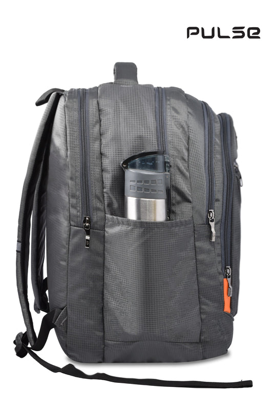 Pulse Laptop Backpack for Men & Women | 18 Inch College & Office Bag with Laptop Compartment, Multi-Compartments, Dual Zipper & Bottle Pocket