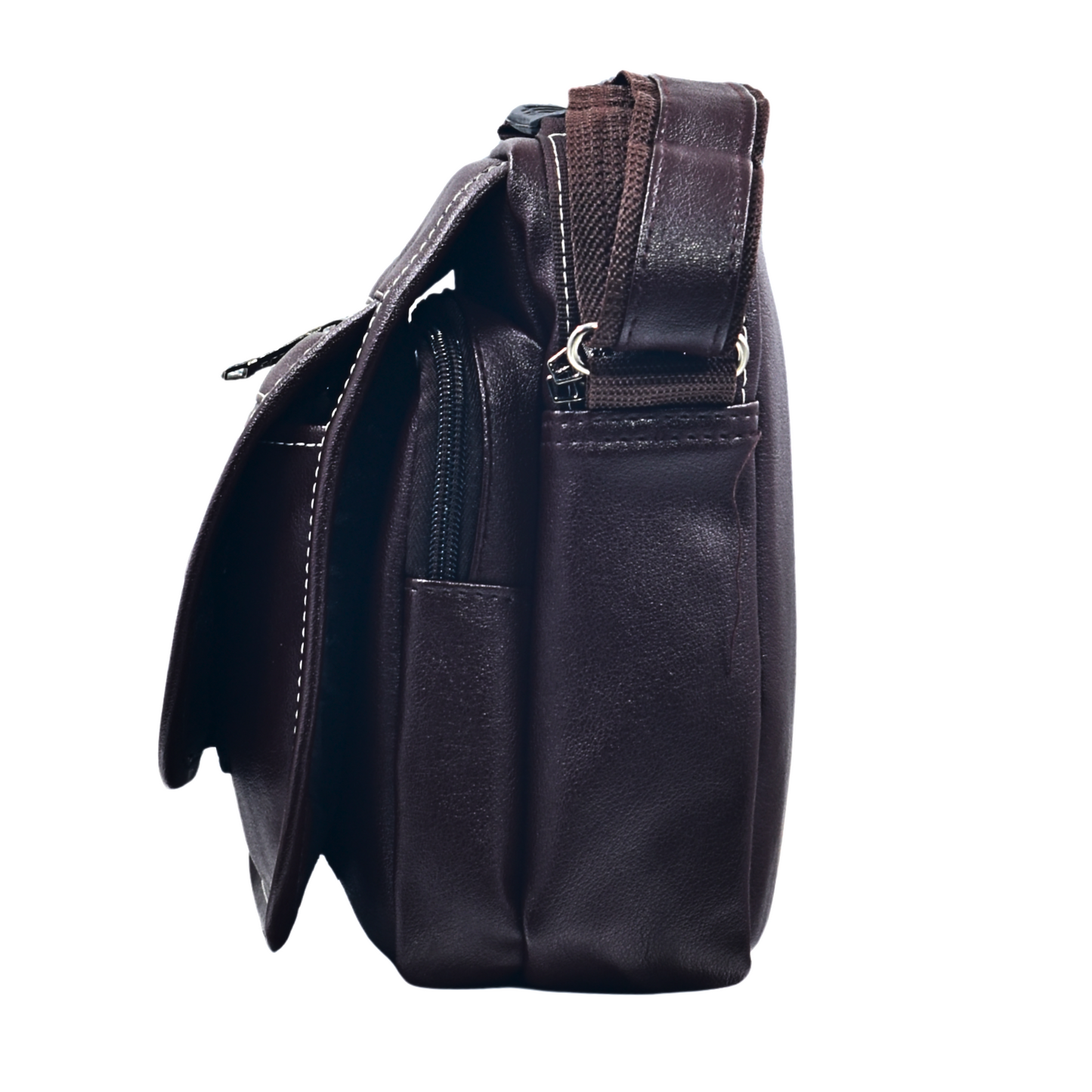 pulse premium leatherette crossbody shoulder bag for men – multi-pocket, durable & stylish - pulse bags