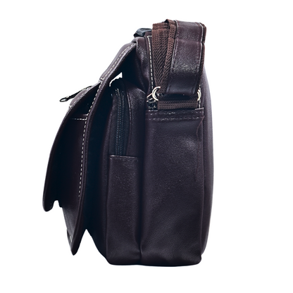 Pulse Premium Leatherette Crossbody Shoulder Bag for Men – Multi-Pocket, Durable & Stylish - Pulse Bags