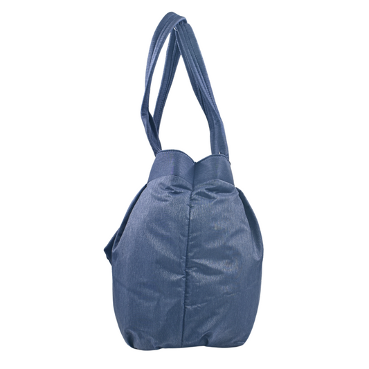 Pulse Stylish Blue Tote Bag with Pouch – Durable & Spacious MN - 7521 - Pulse Bags