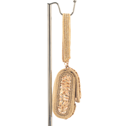 Golden Luxe Beaded Clutch MN - 1704