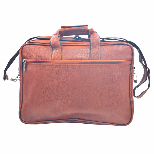 Pulse Brown Leather Office Laptop Bag | Stylish Business Messenger Bag MN- 1021