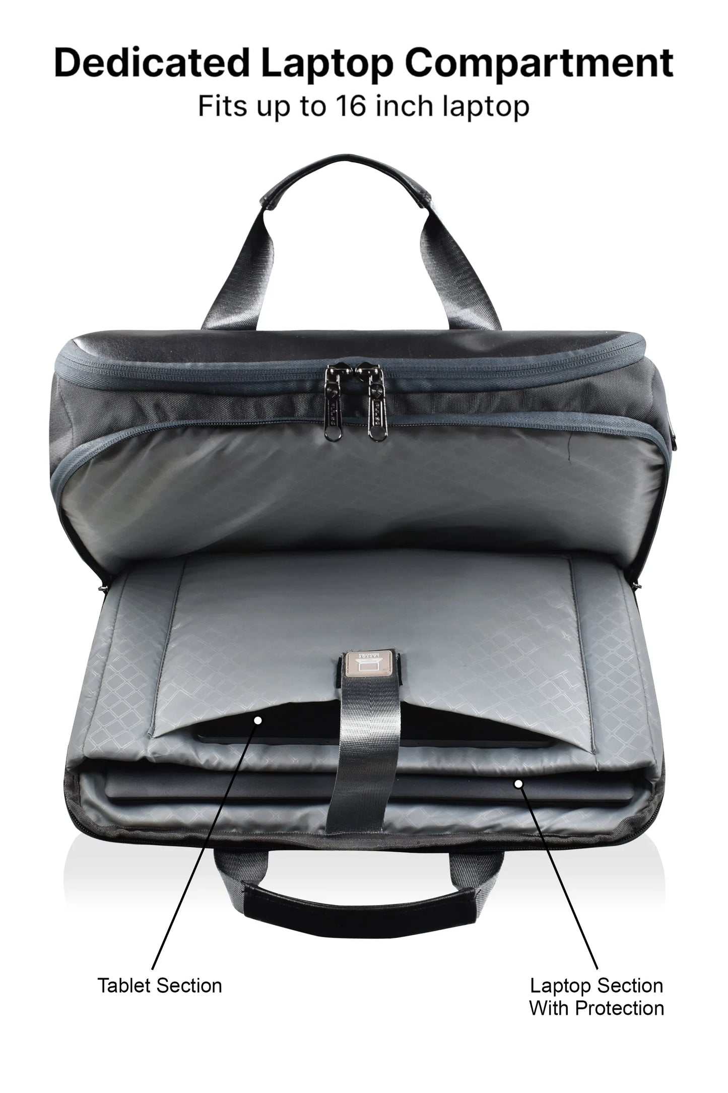 pulse 16 inch laptop messenger bag for men – water resistant office shoulder bag with dedicated laptop compartment - pulse  bags