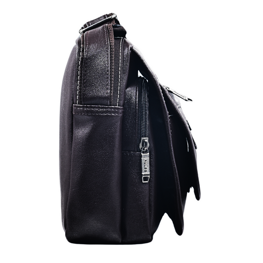Pulse Premium Leatherette Crossbody Shoulder Bag for Men – Multi-Pocket, Durable & Stylish - Pulse Bags