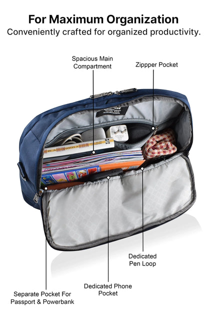 Pulse 16 Inch Laptop Messenger Bag for Men – Water Resistant Office Shoulder Bag with Dedicated Laptop Compartment - PULSE  BAGS