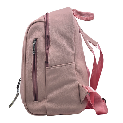 Pulse Blue Leather Women’s Backpack | Stylish Casual & Travel Bag MN - 2478