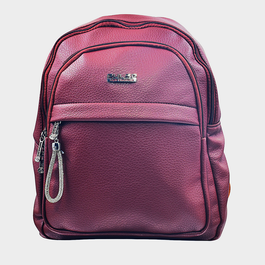 Pulse Tan Leather Backpack | Stylish Casual & Office Backpack for  Women - MN - 2479