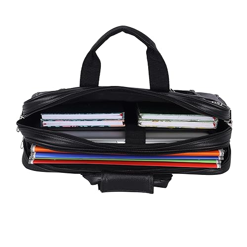 Pulse Brown Leather Office Laptop Bag | Stylish Business Messenger Bag MN- 1021