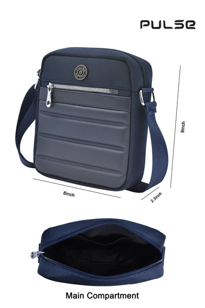 PULSE Men's Sling Bag | Water-Resistant Crossbody Shoulder Bag for Men | Small Travel Messenger Bag with Adjustable Strap & Multiple Compartments M-807 - PULSE  BAGS