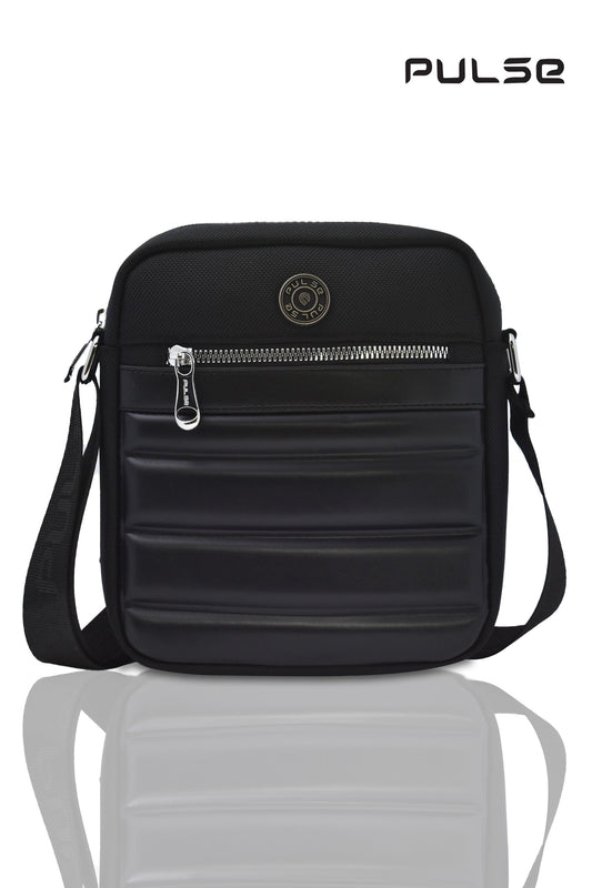 PULSE Men's Sling Bag | Water-Resistant Crossbody Shoulder Bag for Men | Small Travel Messenger Bag with Adjustable Strap & Multiple Compartments M-807