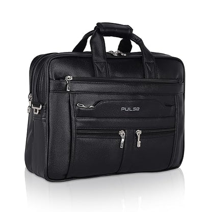 Pulse Brown Leather Office Laptop Bag | Stylish Business Messenger Bag MN- 1021