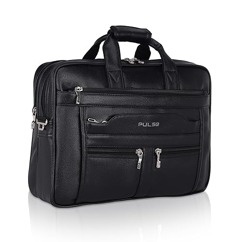 Pulse Brown Leather Office Laptop Bag | Stylish Business Messenger Bag MN- 1021