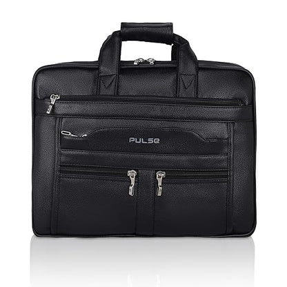 Pulse Brown Leather Office Laptop Bag | Stylish Business Messenger Bag MN- 1021