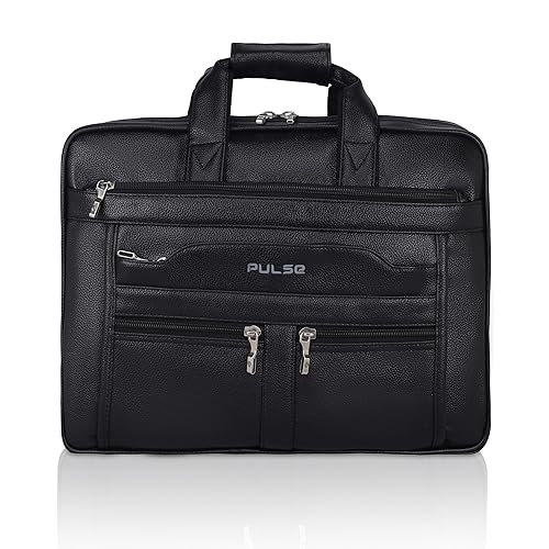 Pulse Brown Leather Office Laptop Bag | Stylish Business Messenger Bag MN- 1021