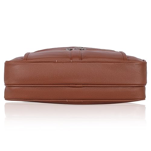Pulse Brown Leather Office Laptop Bag | Stylish Business Messenger Bag MN- 1021