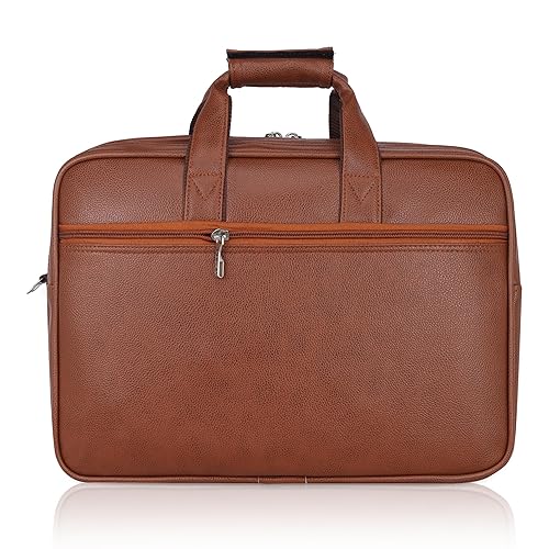 Pulse Brown Leather Office Laptop Bag | Stylish Business Messenger Bag MN- 1021