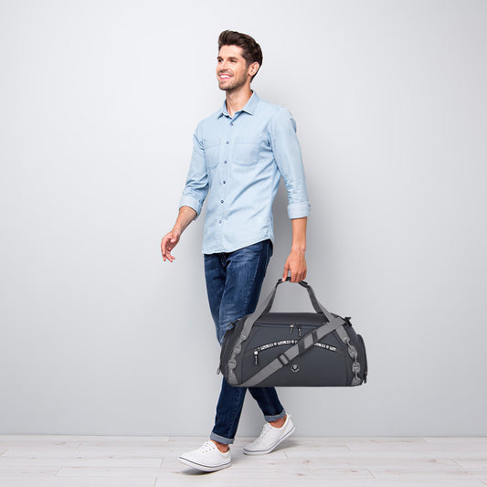 Pulse Large Travel Duffel Bag for Men & Women | 23 Inch Gym & Weekend Travel Bag with Detachable Shoulder Strap, Spacious Main Compartment & Quick Access Pockets