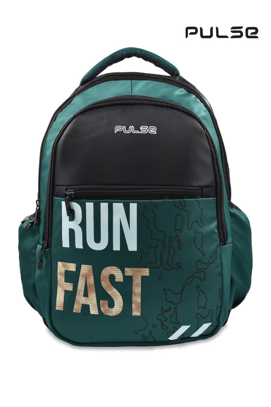 Pulse Water Resistant Backpack for Men & Women | 18 Inch Laptop & Travel Backpack | Lightweight College, School & Office Bag with Dual Zipper & Multiple Compartments