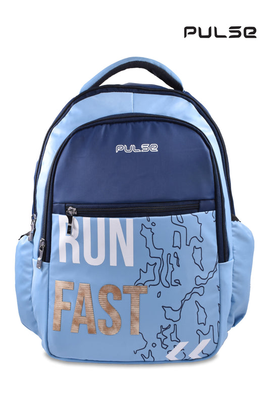 Pulse Water Resistant Backpack for Men & Women | 18 Inch Laptop & Travel Backpack | Lightweight College, School & Office Bag with Dual Zipper & Multiple Compartments