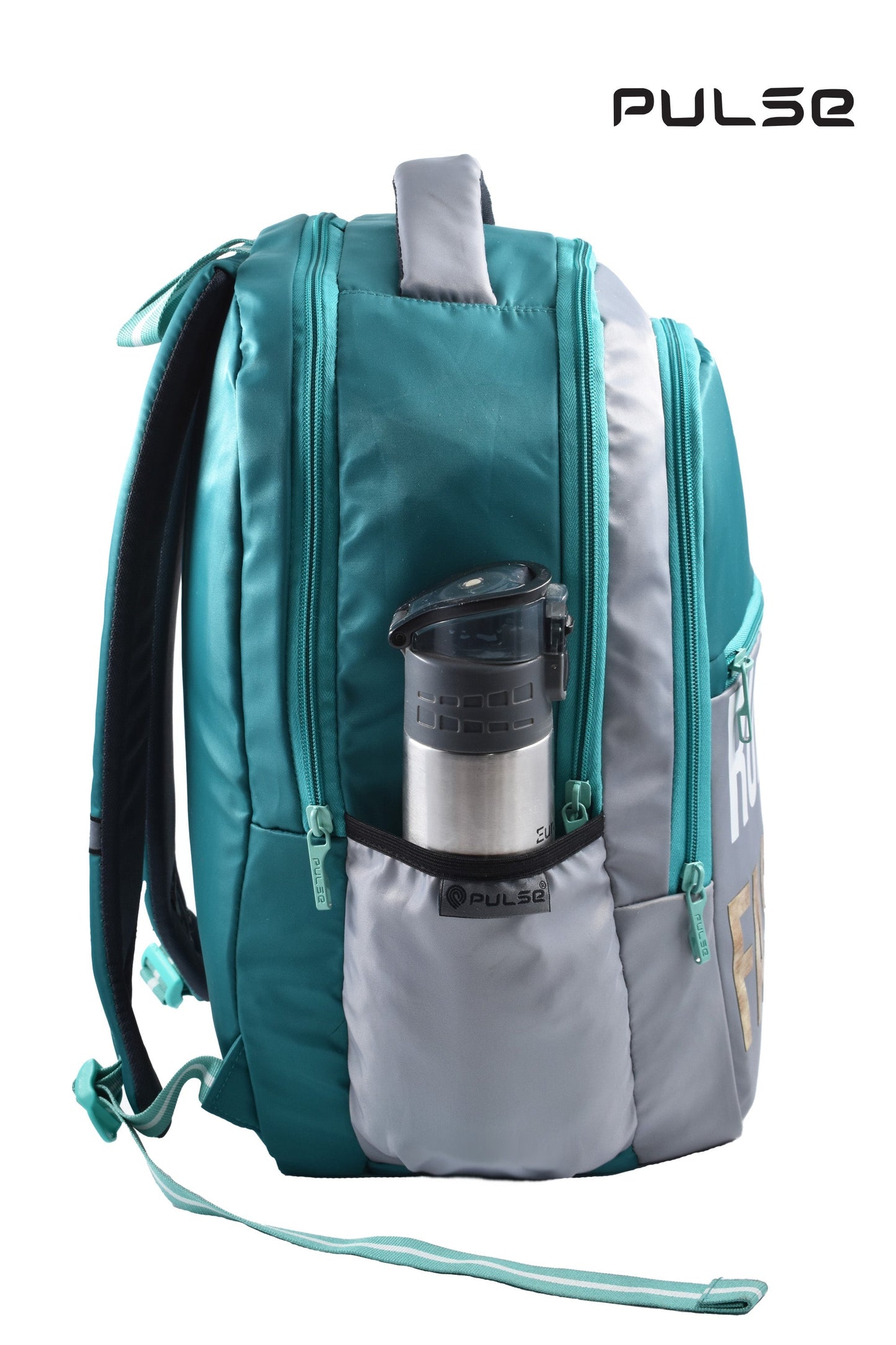 pulse water resistant laptop backpack for men & women | 18 inch lightweight travel bag with dual zipper & multiple compartments