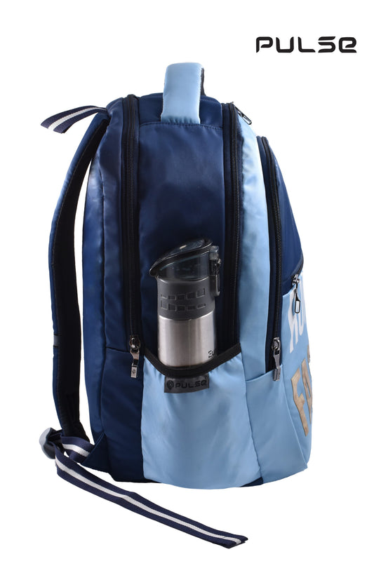 Pulse Water Resistant Backpack for Men & Women | 18 Inch Laptop & Travel Backpack | Lightweight College, School & Office Bag with Dual Zipper & Multiple Compartments