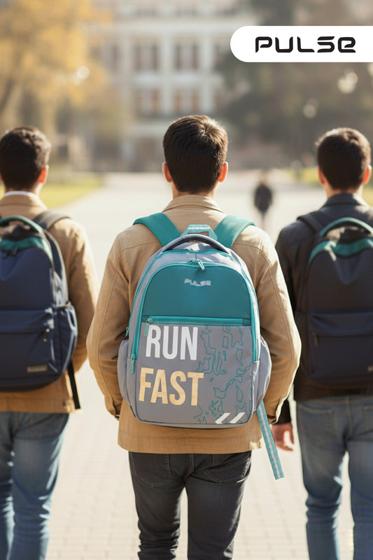 Pulse Water Resistant Backpack for Men & Women | 18 Inch Laptop & Travel Backpack | Lightweight College, School & Office Bag with Dual Zipper & Multiple Compartments