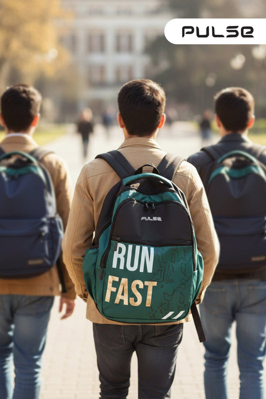 Pulse Water Resistant Backpack for Men & Women | 18 Inch Laptop & Travel Backpack | Lightweight College, School & Office Bag with Dual Zipper & Multiple Compartments