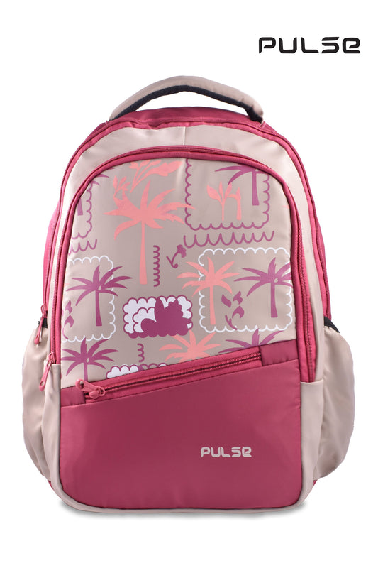 Pulse 18 Inch Water Resistant School Backpack | Kids School Bag with Dual Zipper, Bottle Pocket & Adjustable Straps | Lightweight Travel & Tuition Backpack