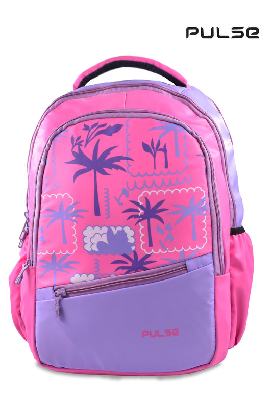 Pulse 18 Inch Water Resistant School Backpack | Kids School Bag with Dual Zipper, Bottle Pocket & Adjustable Straps | Lightweight Travel & Tuition Backpack