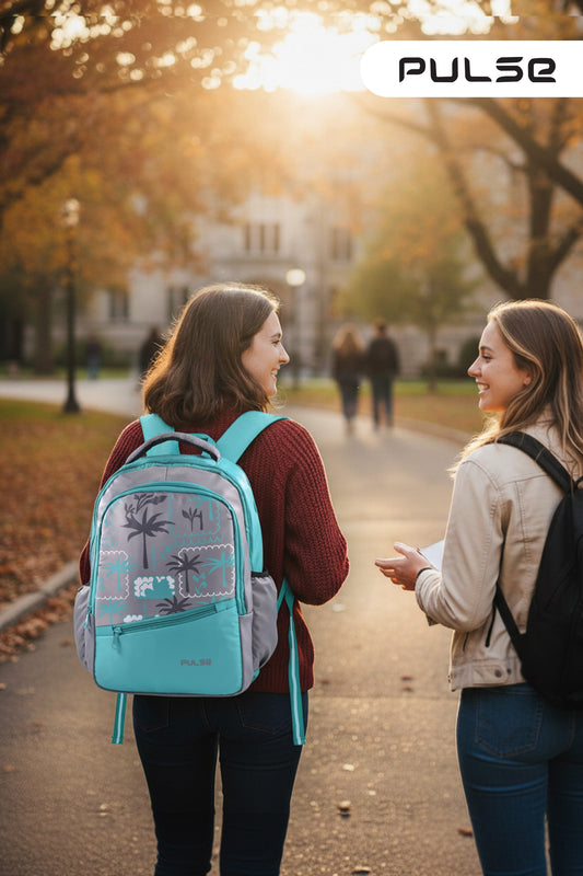 Pulse 18 Inch Water Resistant School Backpack | Kids School Bag with Dual Zipper, Bottle Pocket & Adjustable Straps | Lightweight Travel & Tuition Backpack