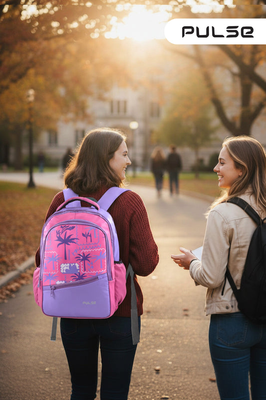 Pulse 18 Inch Water Resistant School Backpack | Kids School Bag with Dual Zipper, Bottle Pocket & Adjustable Straps | Lightweight Travel & Tuition Backpack